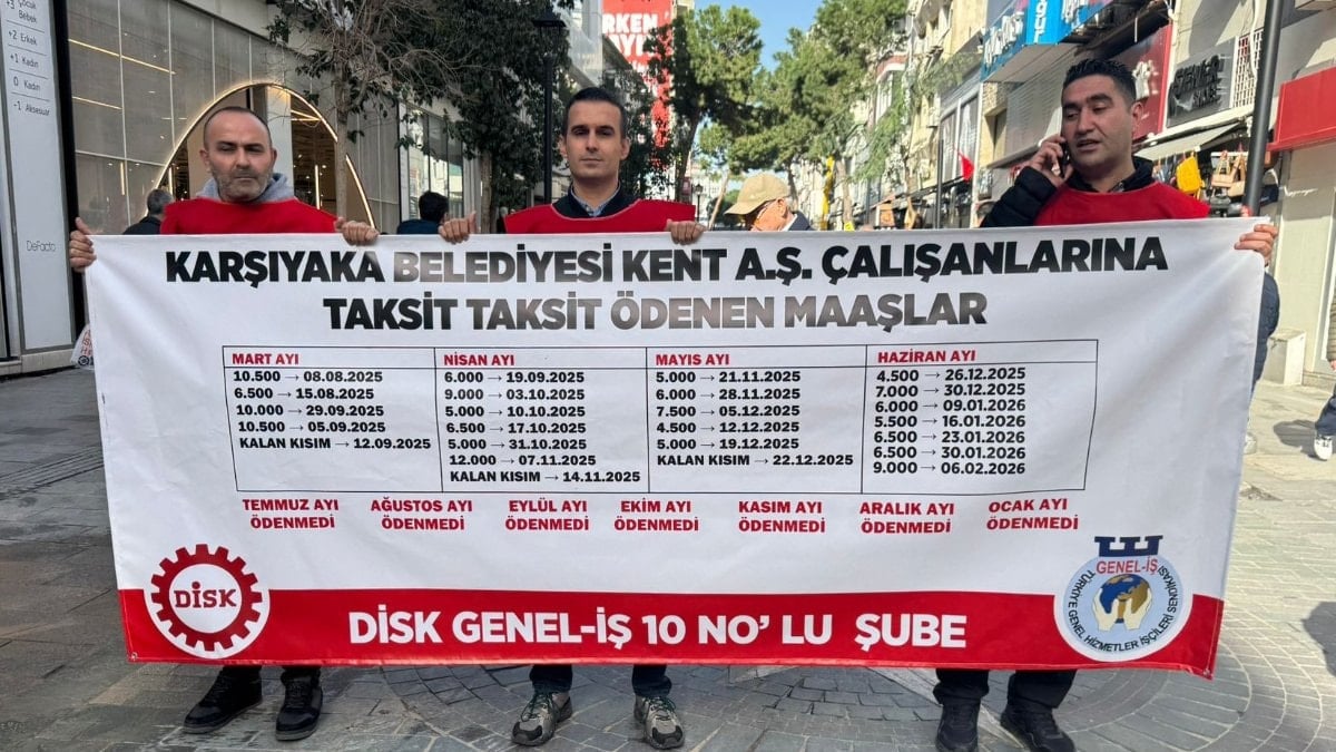 Karşıyaka Belediyesi’nde işçiler eylemde: Kişi başı 400 bin TL alacakları var