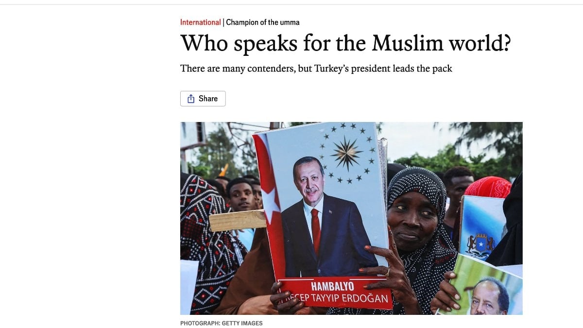 The Economist: Müslüman dünyası adına Cumhurbaşkanı Erdoğan konuşuyor
