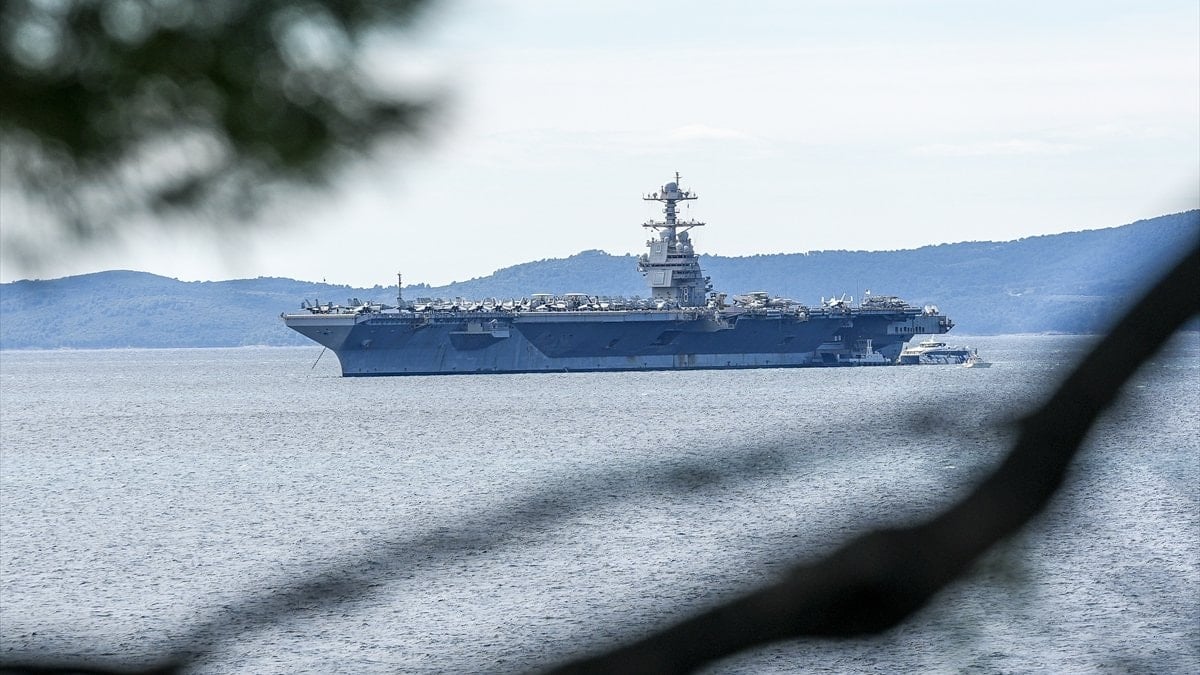 ABD’ye ait USS Gerald Ford uçak gemisi Hırvatistan’a geldi