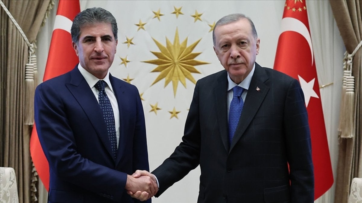 Cumhurbaşkanı Erdoğan, Neçirvan Barzani ile görüştü