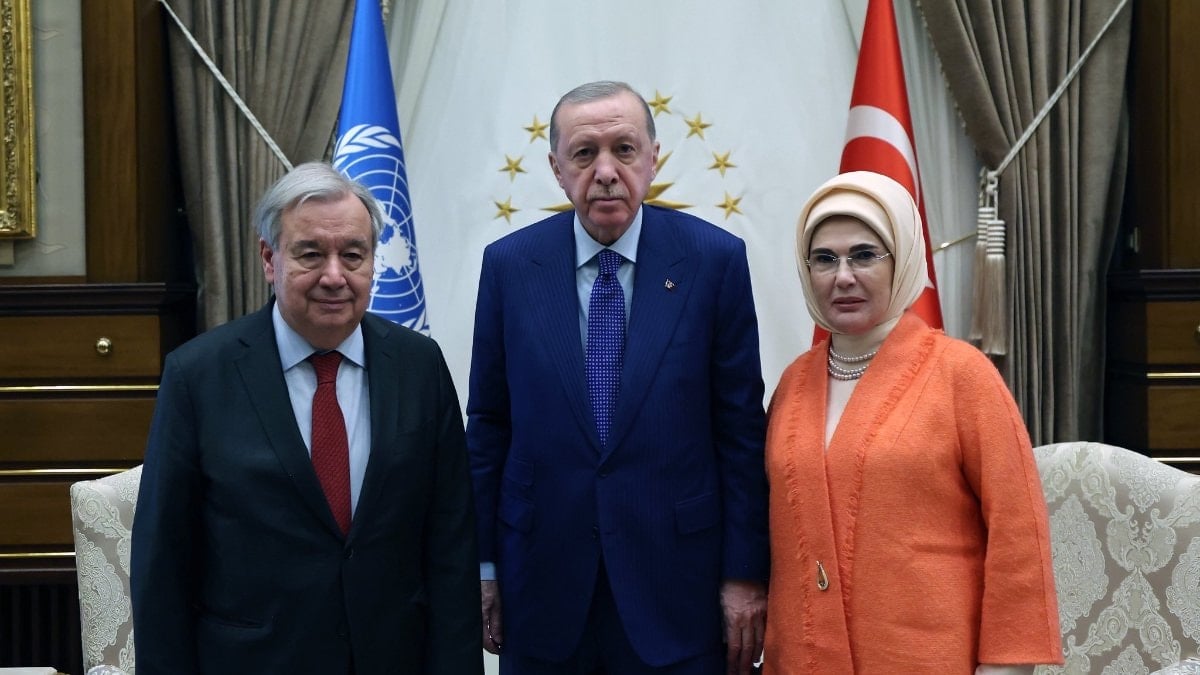 Emine Erdoğan, BM Genel Sekreteri Guterres’e verilen ödüle ilişkin paylaşım yaptı