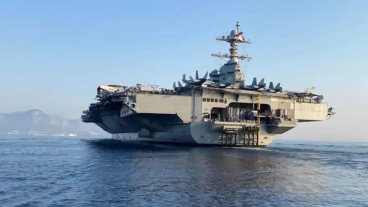 Kızıldeniz’deki USS Gerald R. Ford uçak gemisinde yangın