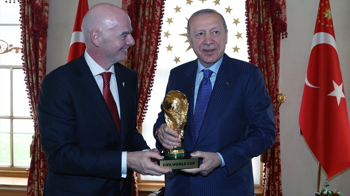 Cumhurbaşkanı Erdoğan, FIFA Başkanı Infantino’yu kabul etti