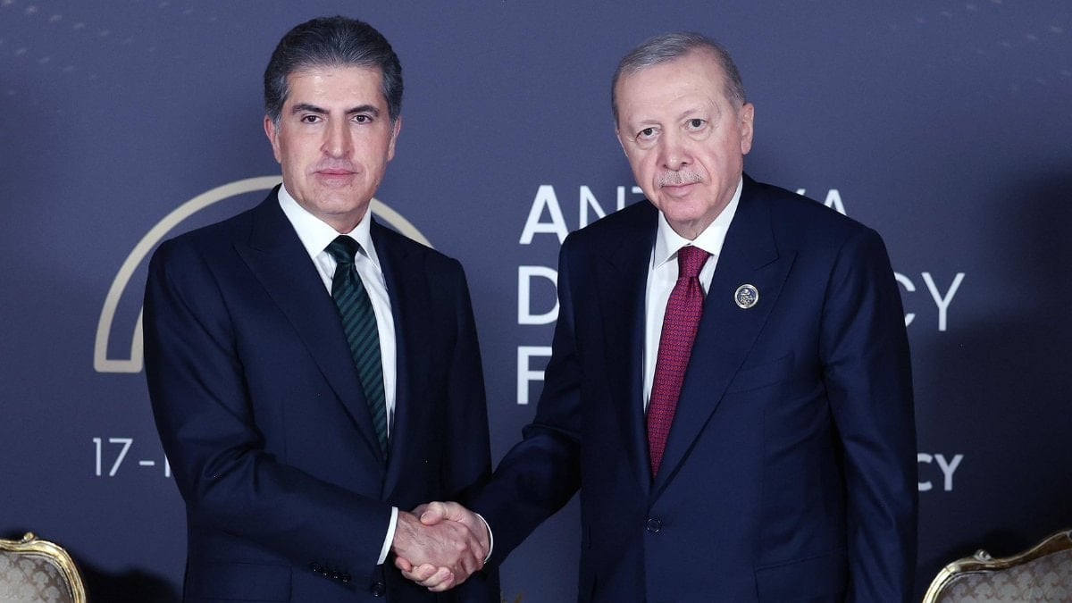 Cumhurbaşkanı Erdoğan Neçirvan Barzani’yi kabul etti