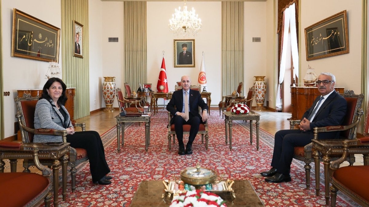 DEM Parti heyeti, TBMM Başkanı Numan Kurtulmuş ile görüştü