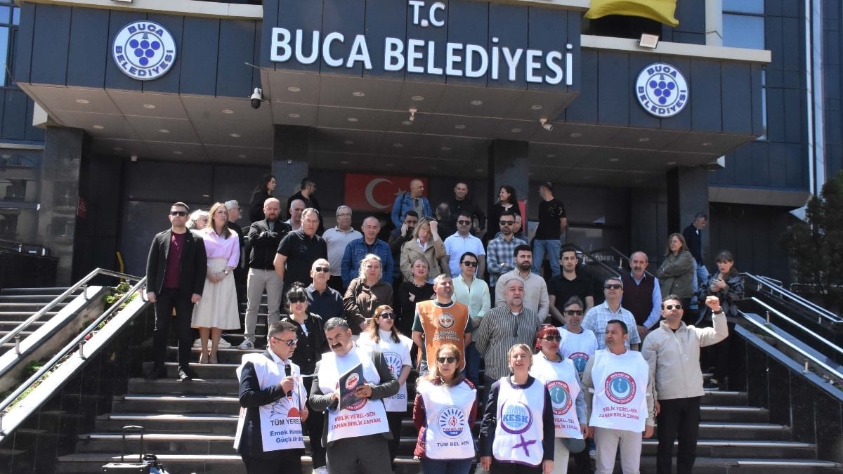 İzmir’in Buca Belediyesi’nde memurların eylemi devam ediyor: Haber gelmezse iş bırakacağız