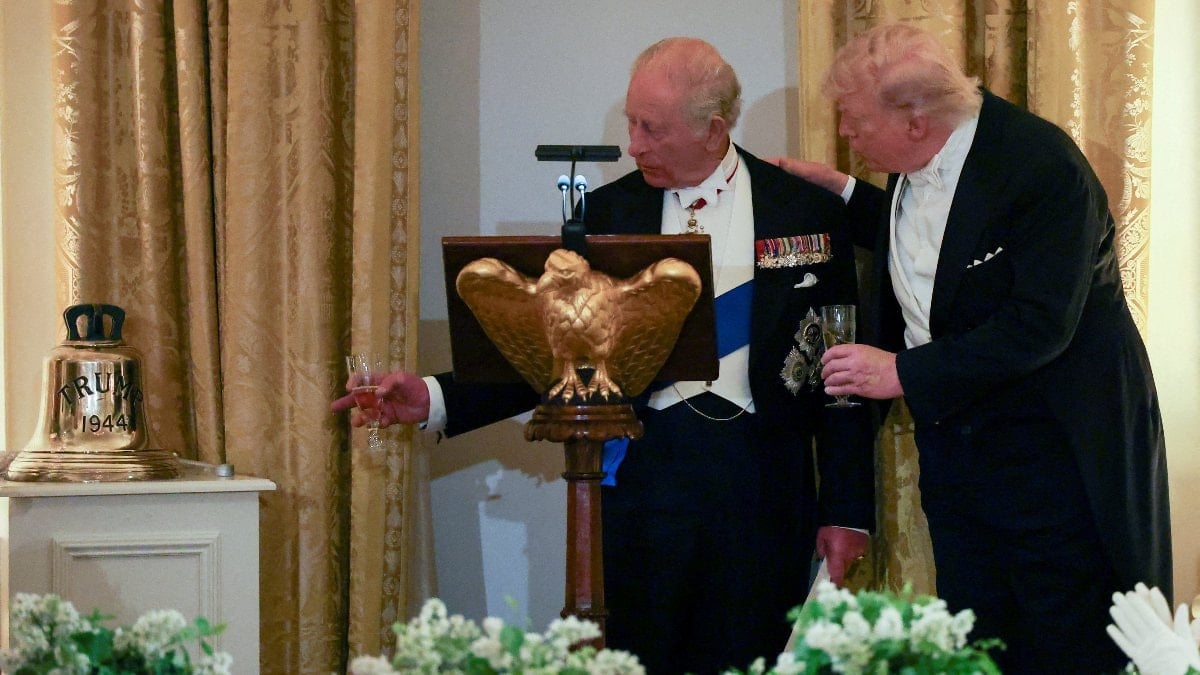 Trump çifti, İngiltere Kralı III. Charles’ı akşam yemeğinde ağırladı