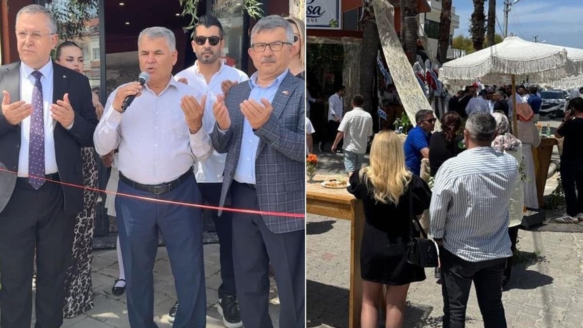 Fethiye’de meyhane açılışını duayla yaptılar
