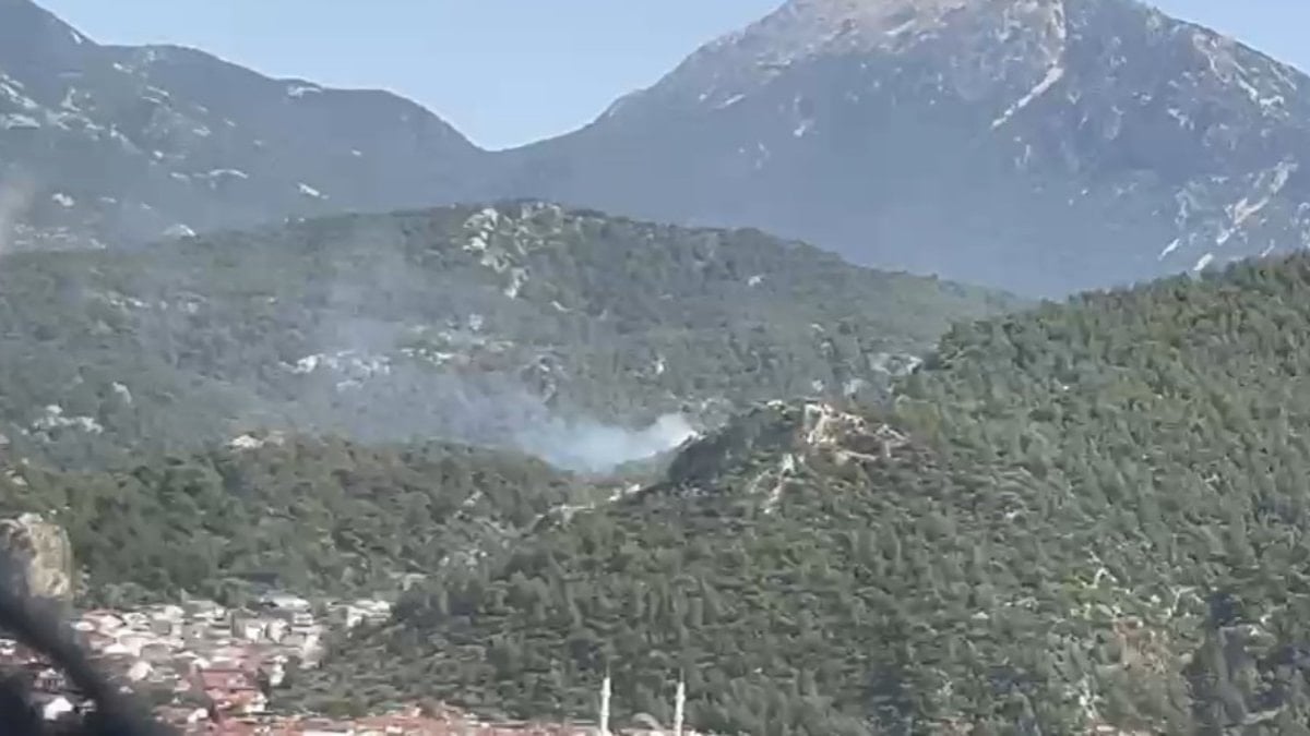 Muğla’nın Fethiye ilçesinde orman yangını