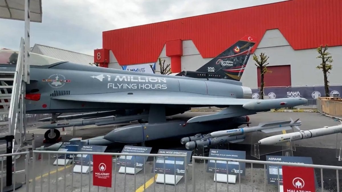 TSK envanterine giren Eurofighter Typhoon ilk kez Türk bayrağı ile sergilendi