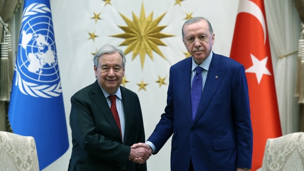 Cumhurbaşkanı Erdoğan BM Genel Sekreteri Guterres ile görüştü