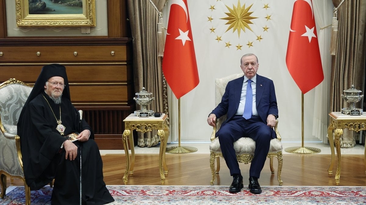 Cumhurbaşkanı Erdoğan, Fener Rum Patriği Bartholomeos’u kabul etti