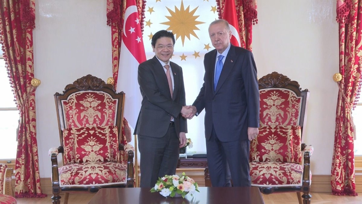 Cumhurbaşkanı Erdoğan, Singapur Başbakanı Wong’u kabul etti