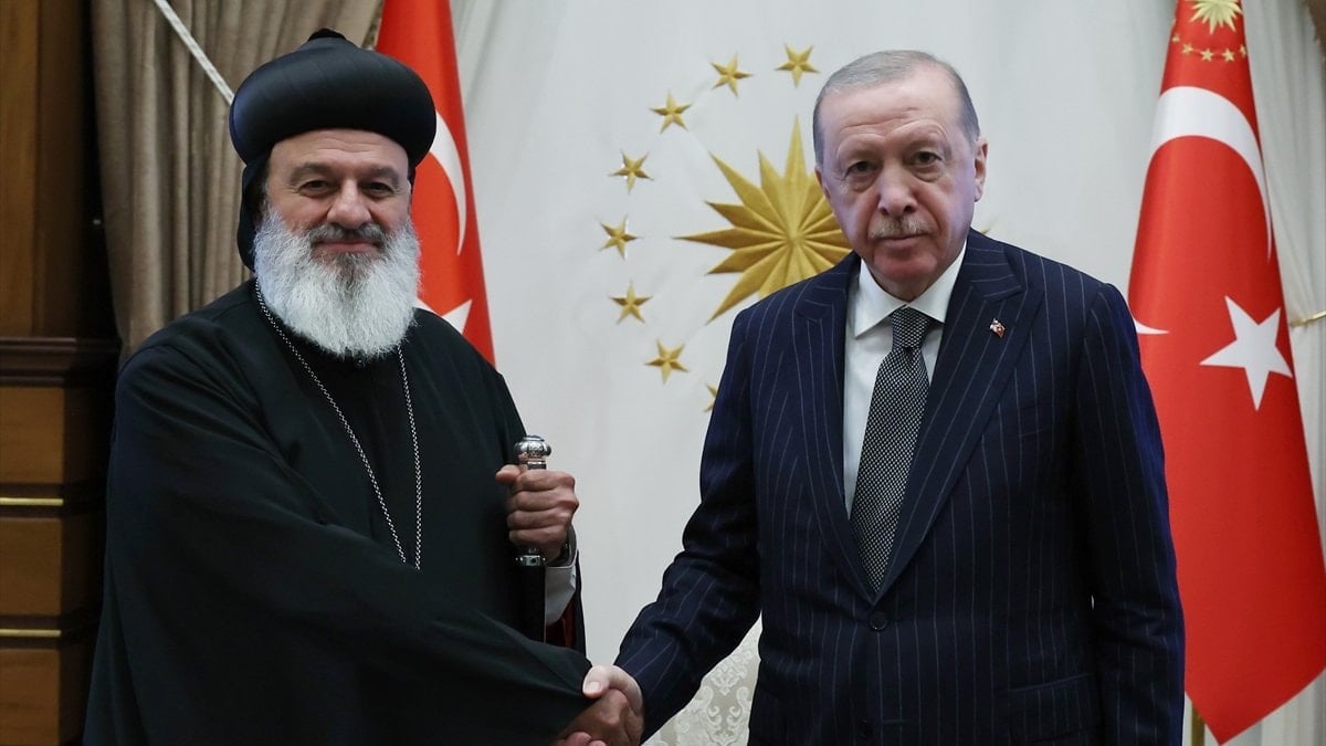 Cumhurbaşkanı Erdoğan, Süryani Ortodoks Kilisesi Patriğini kabul etti