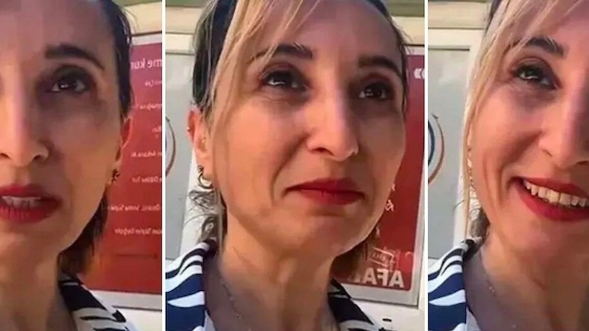 ‘Kapalılar imha edilsin’ diyen kadının gözaltına alındığı anlar