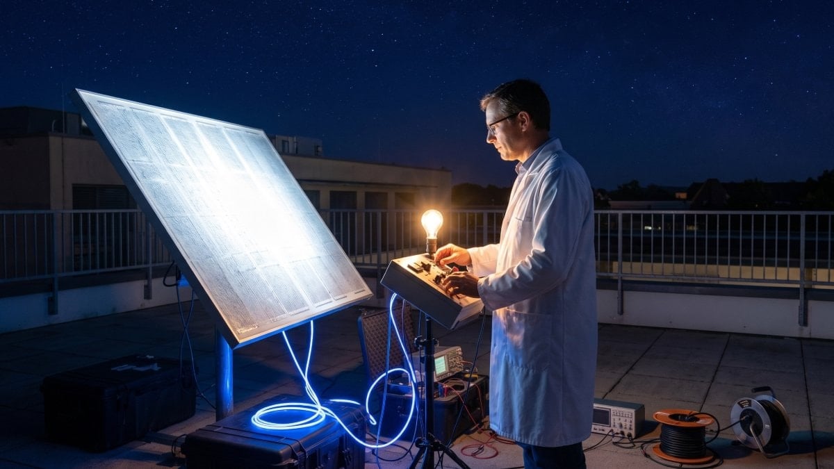 Ne güneş ne rüzgar gerekiyor: Geceleri elektrik üreten panel yaptılar