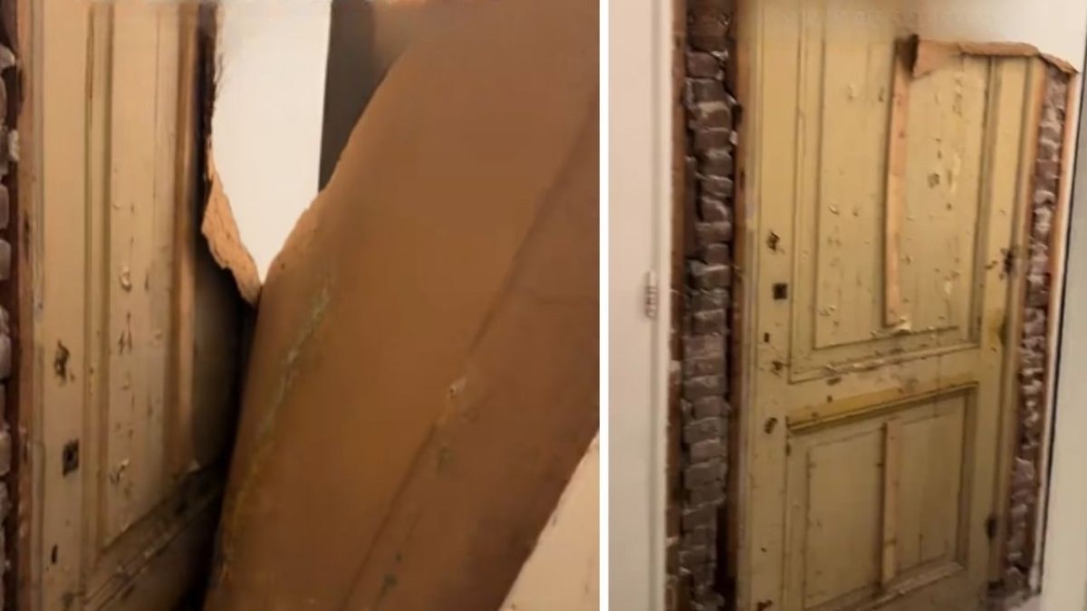 96 yıllık evi tadilat ettiler, gizli kapıyı açınca keşfettiler: Yıllardır kullanılmamış…