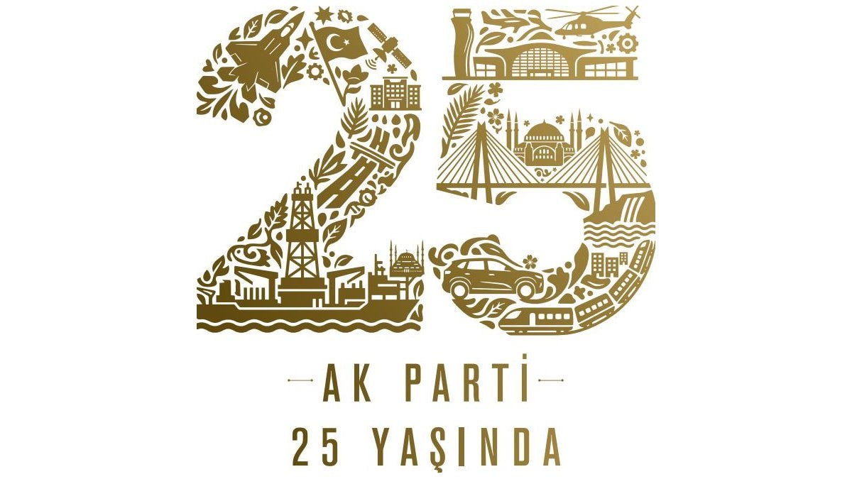 AK Parti’den 25’inci yıla özel logo: Türkiye’nin eserleri tek tasarımda buluştu