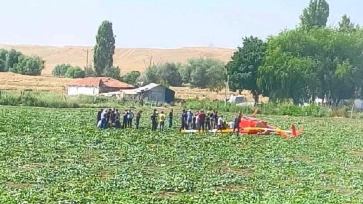 Ankara’da eğitim helikopteri düştü