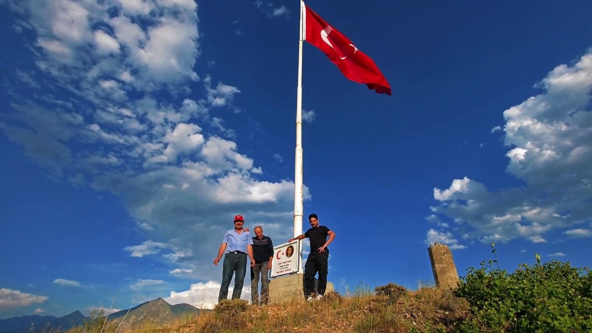 Erzurum’da şehit Neşe Alten’in adını bin 215 rakımlı tepede yaşattı