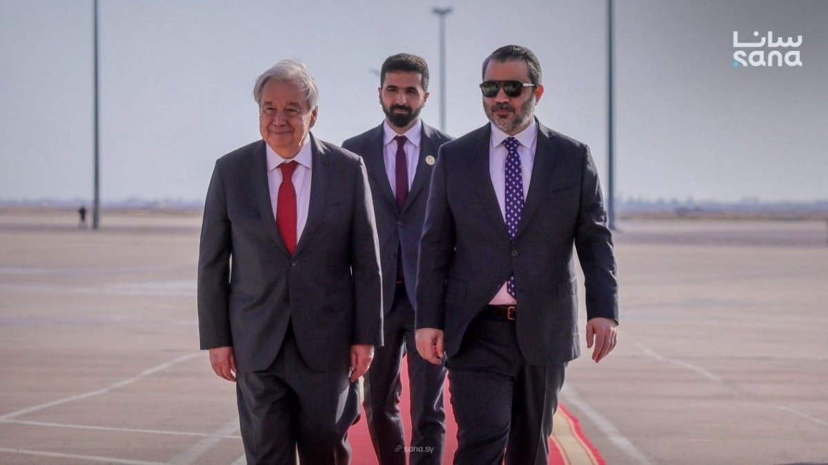 Suriye’de 17 yıl sonra bir ilk: BM Genel Sekreteri Guterres Şam’da
