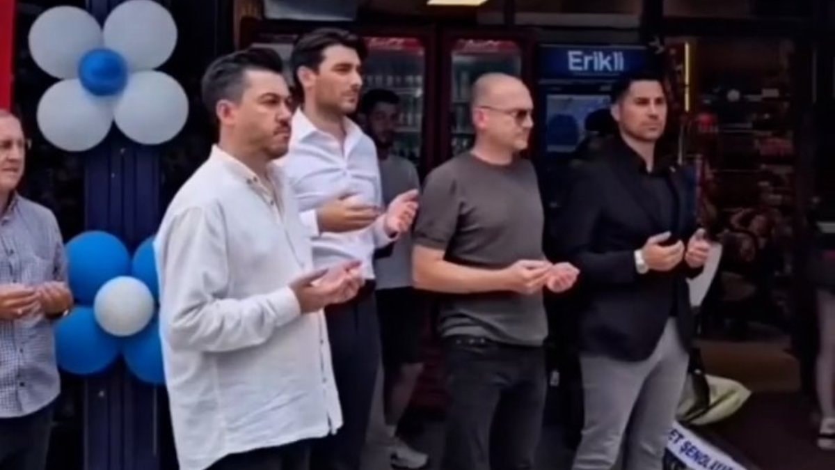 Tekirdağ’da tekel bayisi açılışına imam getirttiler dualar okuttular