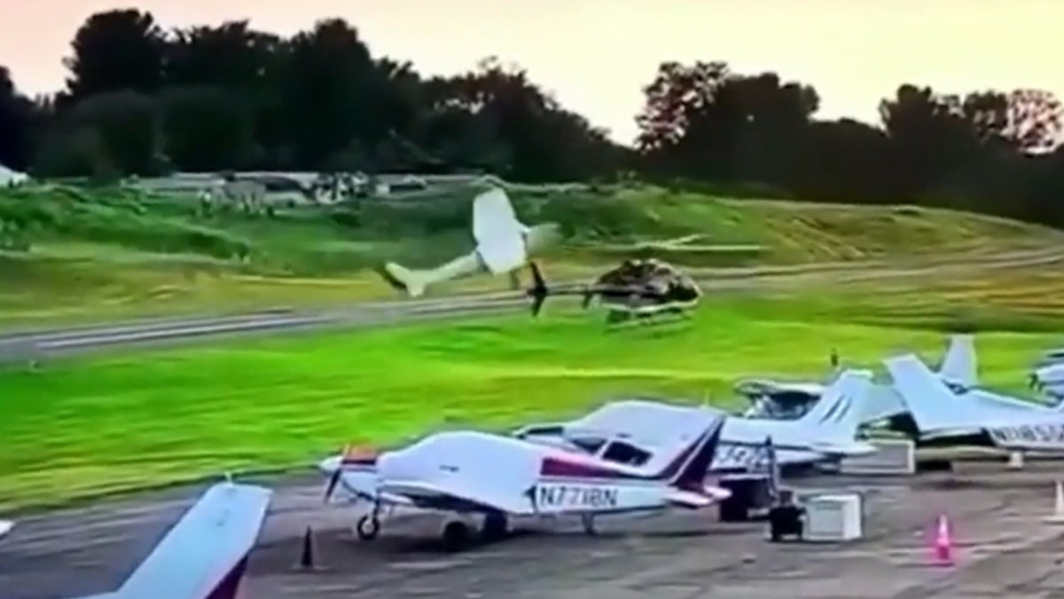 ABD’de polis helikopteriyle çarpışan uçağın pilotu öldü