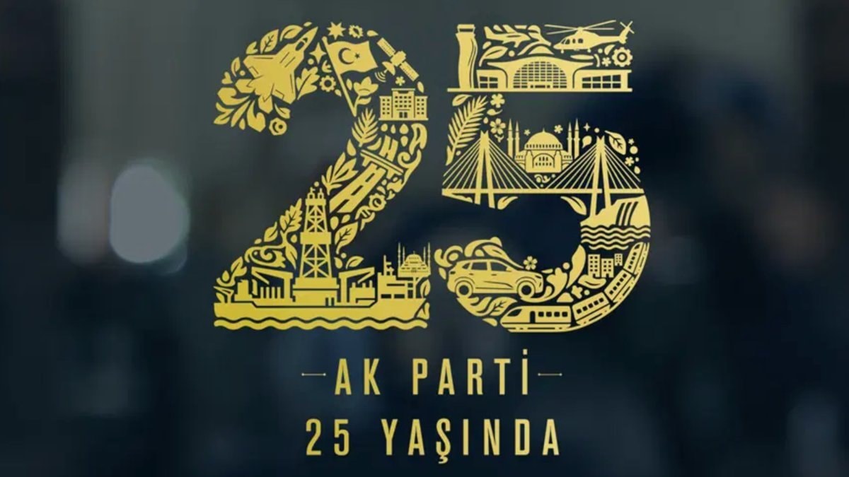 AK Parti’nin 25’inci yıl logosu: Yapılan hizmetleri simgeliyor