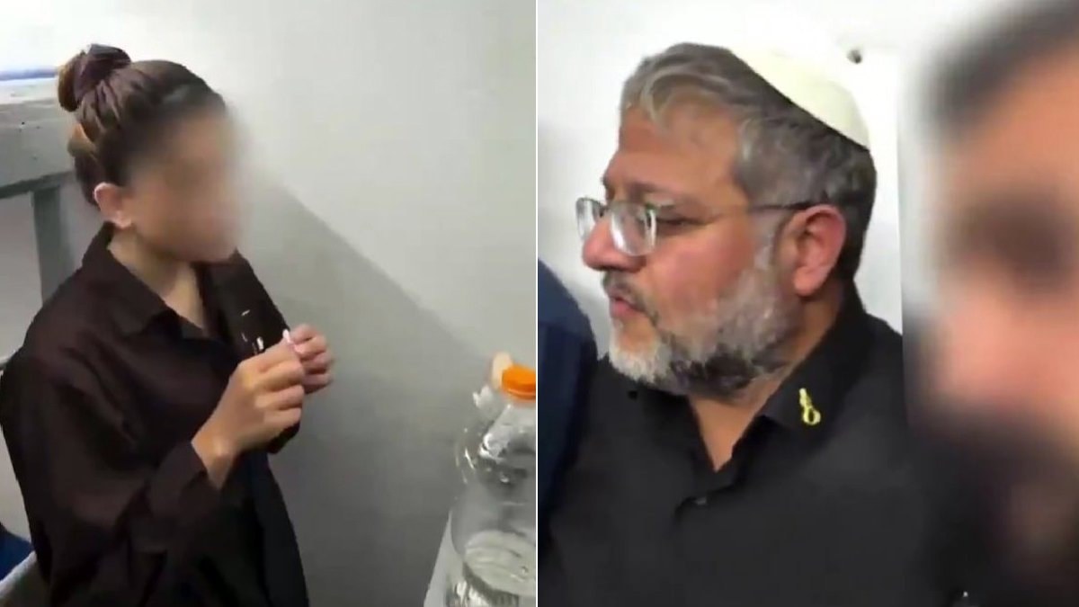 Ben-Gvir’den Filistinli kadın esire alaycı sözler: Burası otel değil