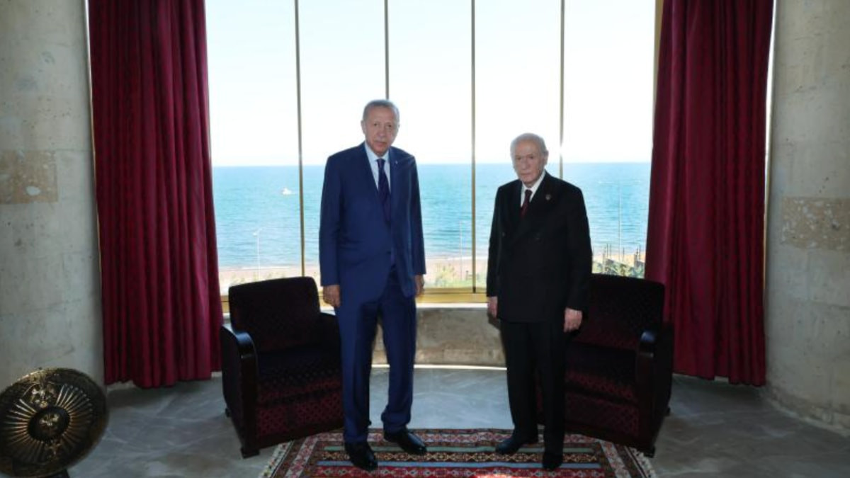 Cumhurbaşkanı Erdoğan, MHP Genel Başkanı Bahçeli ile görüştü