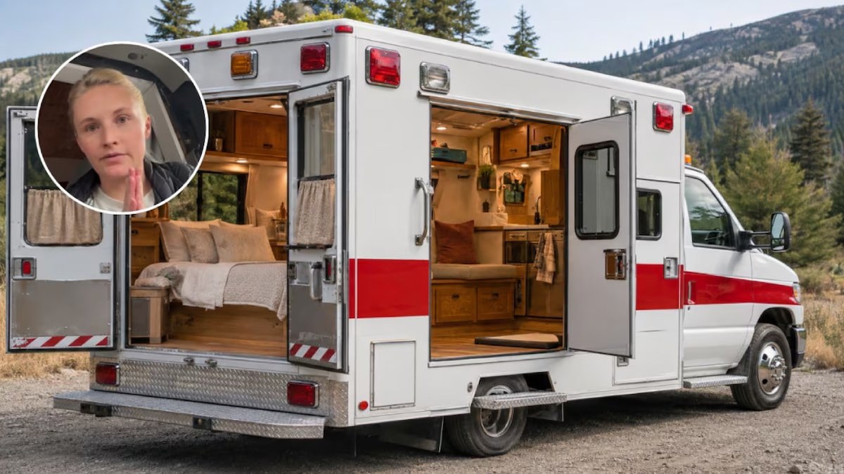 Ev almak yerine ambulans aldı, içini ev yaptı: Gören şaşkına dönüyor