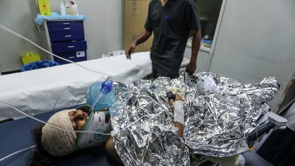 Gazze’de İsrail’in saldırılarında çocuklar yaralandı