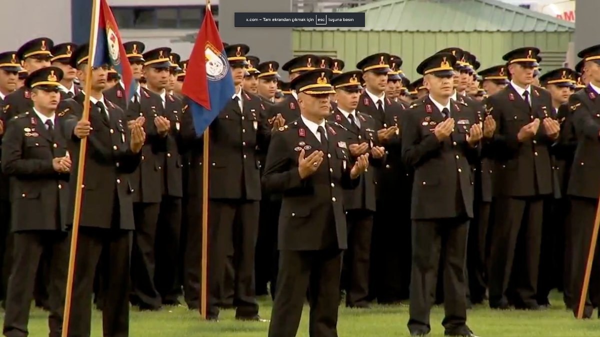 Jandarma ve Sahil Güvenlik Akademisi Mezuniyet Töreni’nde dua okundu