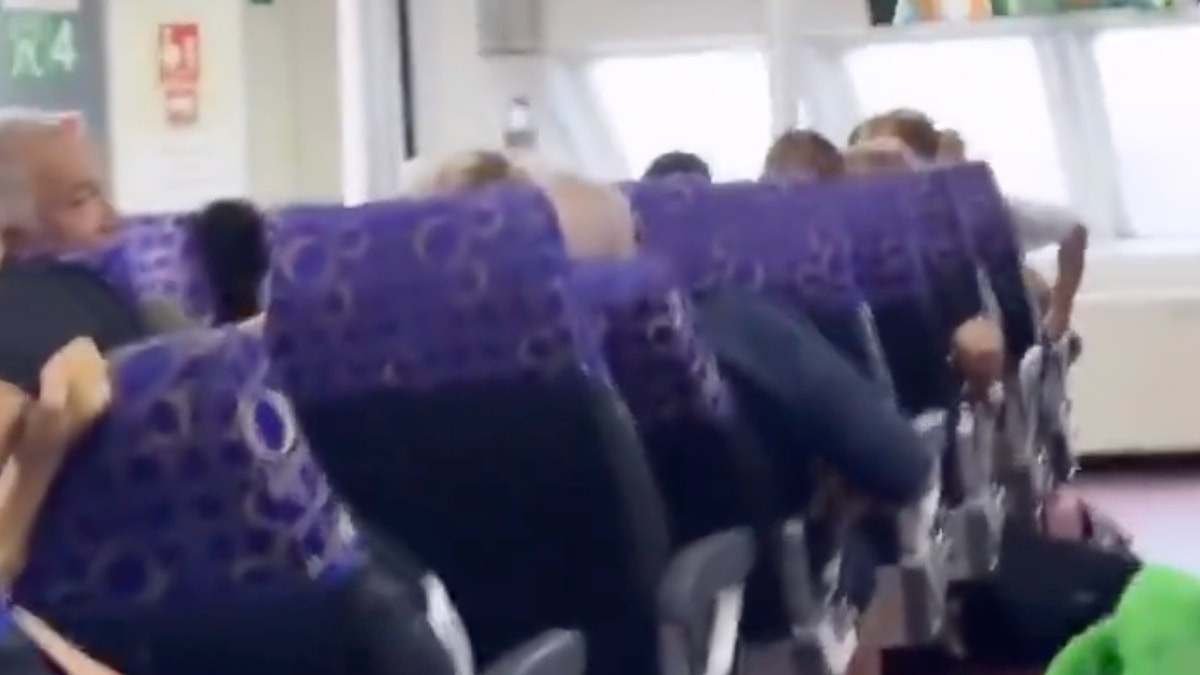 KKTC’de batan feribot hattında daha önce kaydedilen görüntü gündem oldu