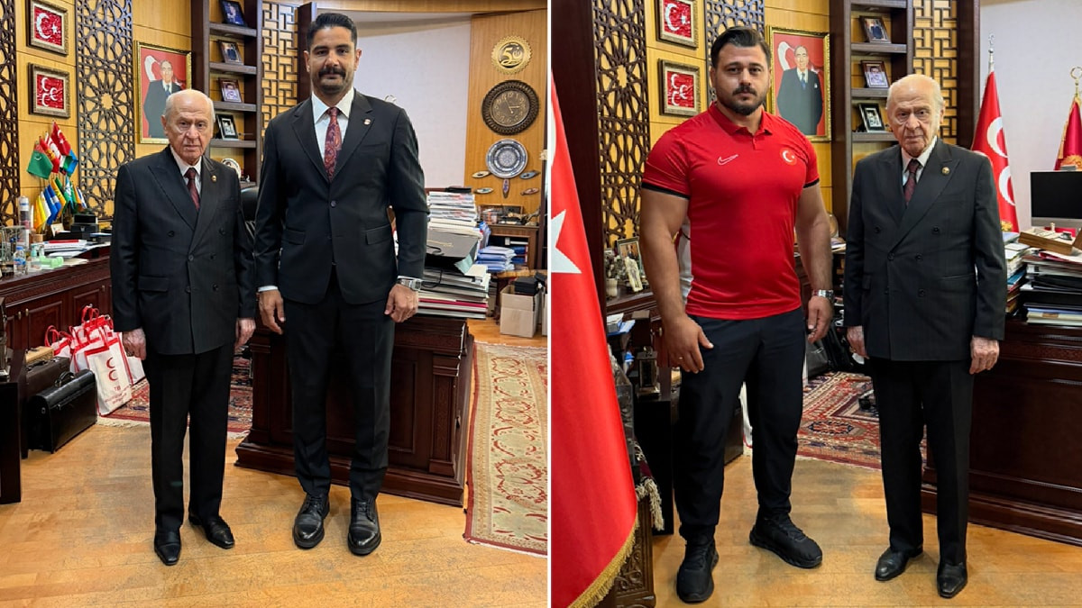 Taha Akgül ve Rıza Kayaalp, MHP Genel Başkanı Bahçeli’yi ziyaret etti