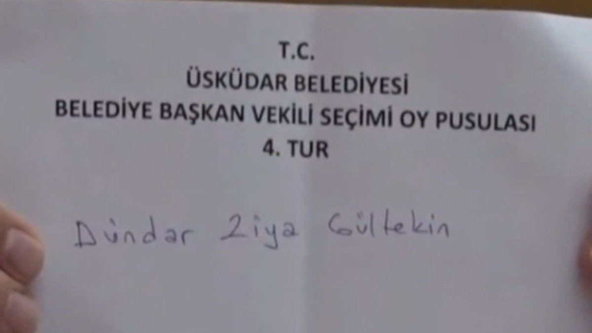 Üsküdar Belediye Başkan Vekili seçimlerine sayılmayan oylar gölge düşürdü