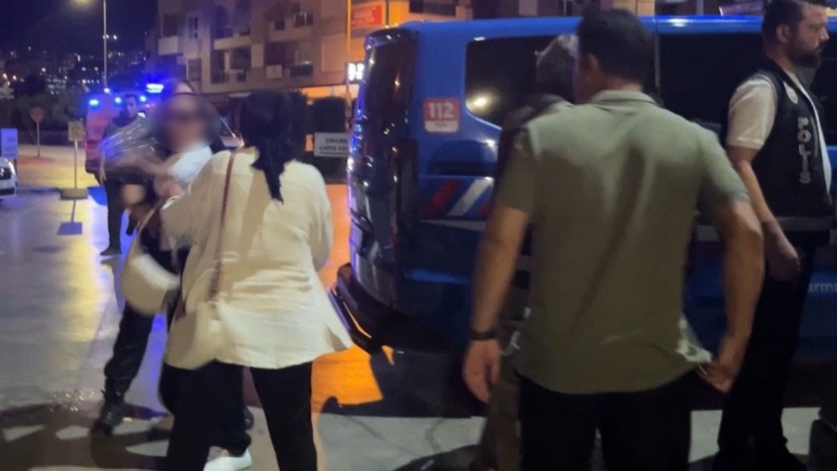 Vize operasyonunda tutuklanan şüpheli ve yakınlarından gazetecilere tepki