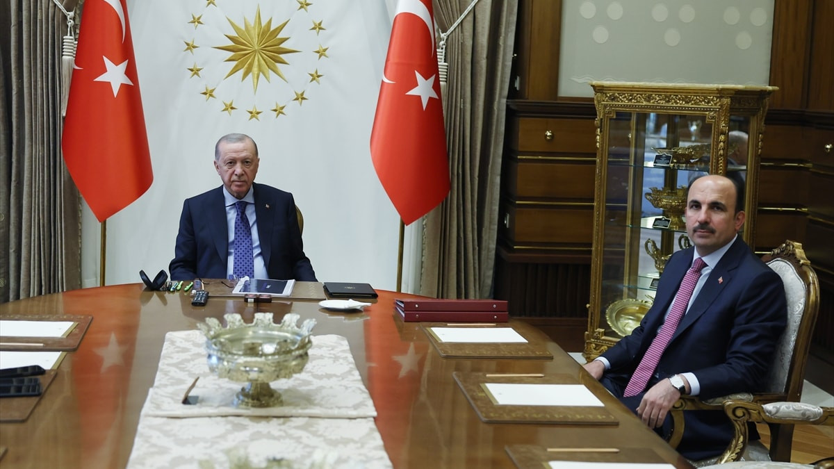 Cumhurbaşkanı Erdoğan, Uğur İbrahim Altay ile Safi Arpaguş’u kabul etti