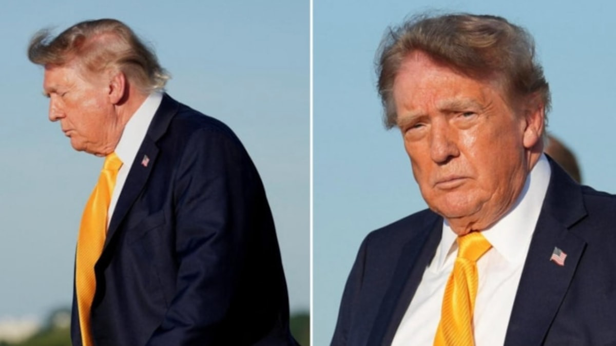 Donald Trump’ın saç rengi değişti: Sarı gitti, kahverengi saçlar geldi