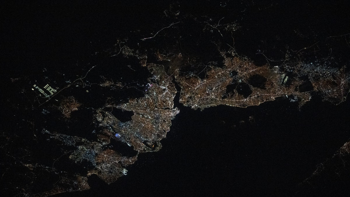 Uluslararası Uzay İstasyonu’ndan İstanbul paylaşımı