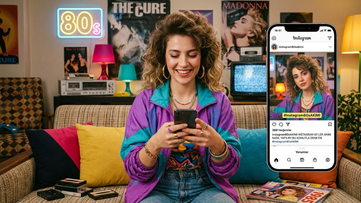 Yapay zekayla 80’ler fotoğrafı nasıl yapılır? İşte Instagram’ın yeni akımı